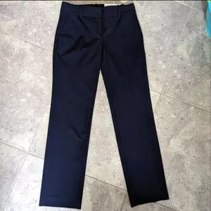 ANN TAYLOR | The Straight Navy  Blue Mid Rise Full Length Pants